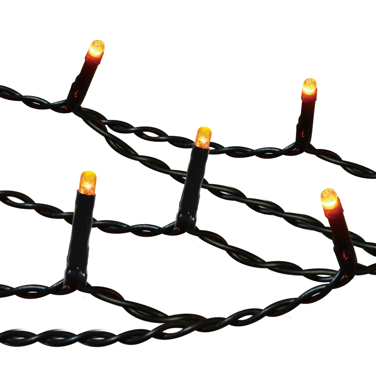 Indoor/Outdoor 100-Count Battery-Operated LED 8-Function Micro String Lights, 33', Halloween by Way To Celebrate
