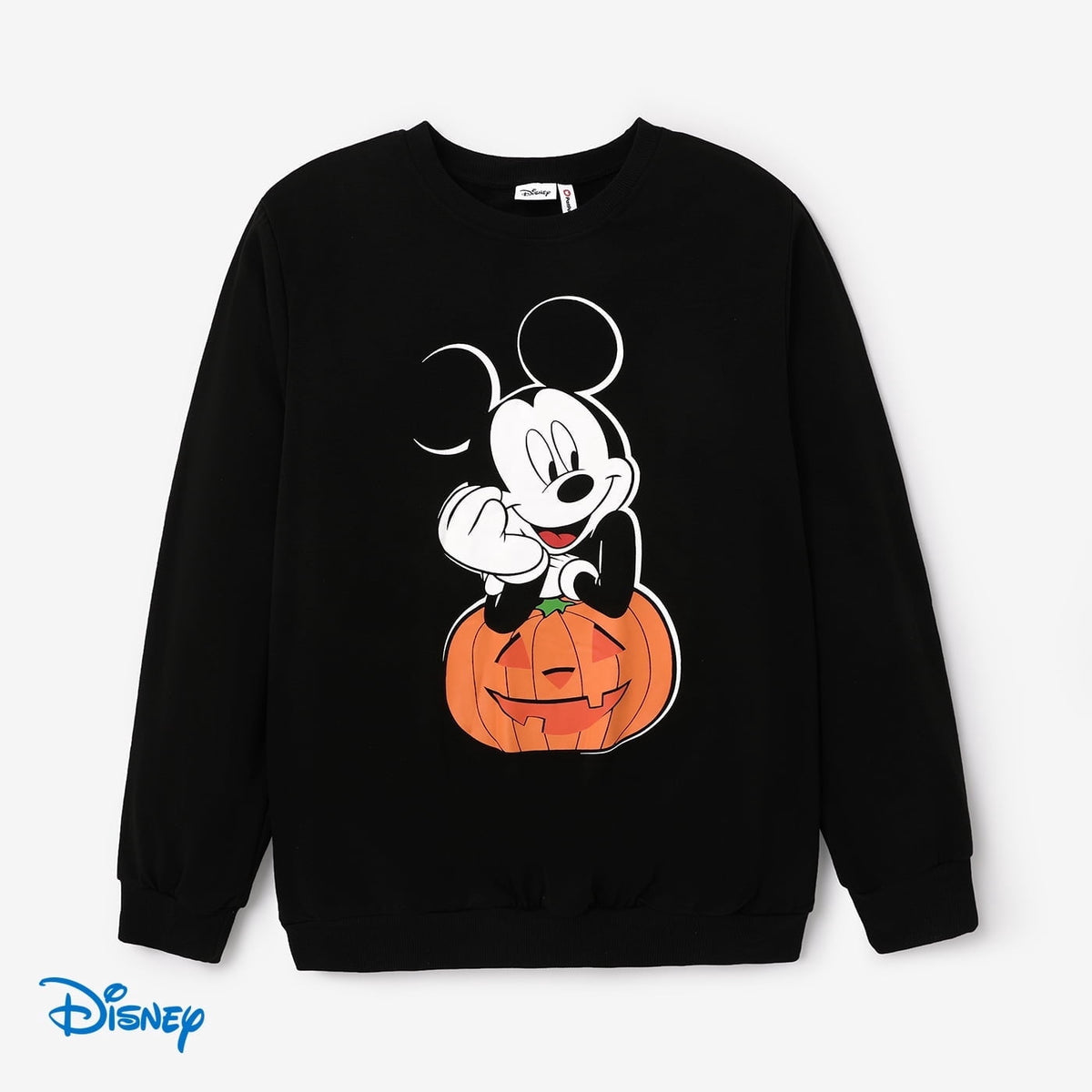 Disney Mickey Mouse Boys Graphic Sweatshirts Halloween Pumpkin Family Matching Outfits Pullover Tops