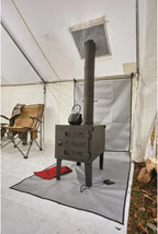 Guide Gear Large Outdoor Wood Burning Stove With Chimney Pipe