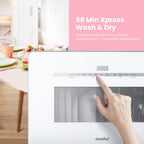COMFEE' Portable Countertop Dishwasher, 5L Built-In Water Tank, 6 Programs, White - CDC17P0AWB