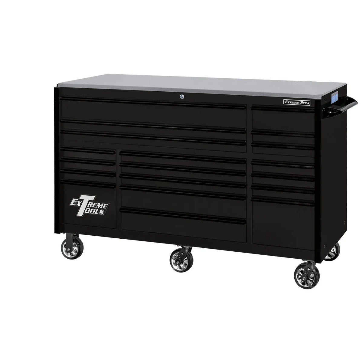 Extreme Tools 72-in x 30-in 19-Drawer Roller Cabinet With 250 lb Drawer Slides - RX723019RC-250