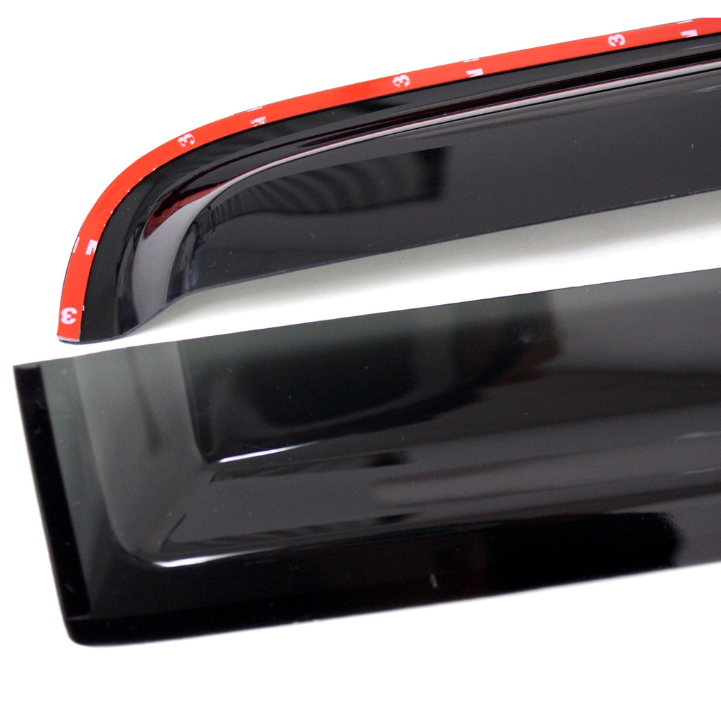 TuningPros WV2M-108 Outside Mount 2.0mm Window Visor Deflector 2 Pcs Set For 2008-2016 Dodge Challenger
