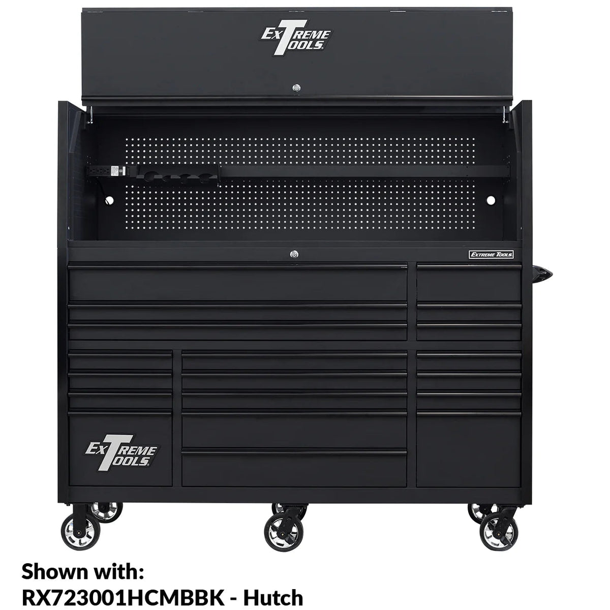 Extreme Tools 72-in x 30-in 19-Drawer Roller Cabinet With 250 lb Drawer Slides - RX723019RC-250