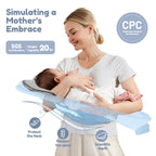 Electric Baby Swing, Caveen Infant Swing Rocker with Remote Control, 5 Sway Speeds, Bluetooth Music, Grey