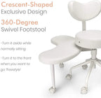 Pipersong Meditation Chair With Lumbar Support And Adjustable Stool