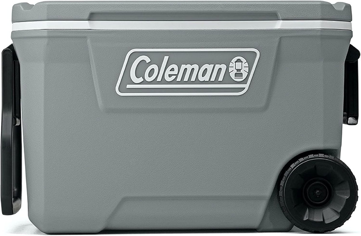 Coleman Classic Series Insulated Wheeled Cooler, 100-Quart, Rock Grey - Wheeled