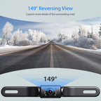 eRapta Backup Camera with Monitor 4.3 inch License Plate Wired Back up Camera for Car or Truck Pickup SUV Rear View Camera Backing Reverse Camera
