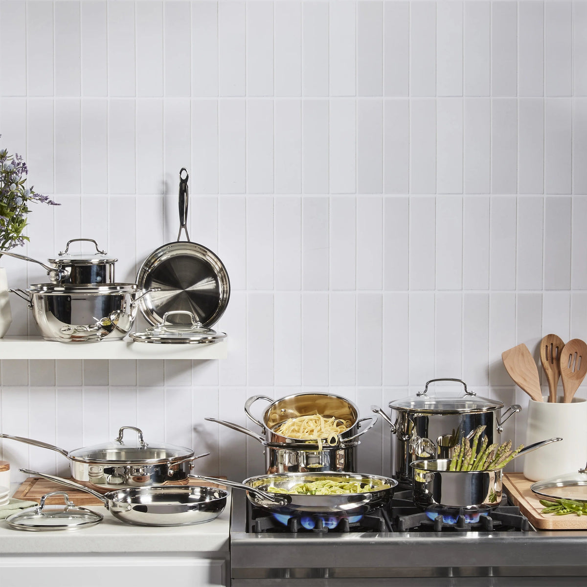 Cuisinart Chef's Classic 17-Piece Stainless Steel Cookware Set