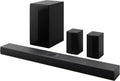 5.1.1-Channel Home Theater Soundbar With Wireless Subwoofer And Rear Speakers - Dolby Atmos, Black