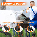 NEXPOW Electric Pressure Washer, 4000 Max PSI 2.6 GPM Power Washer with Foam Cannon, 4 Quick Nozzles & Built-in GFCI Protection for Cars, Driveways