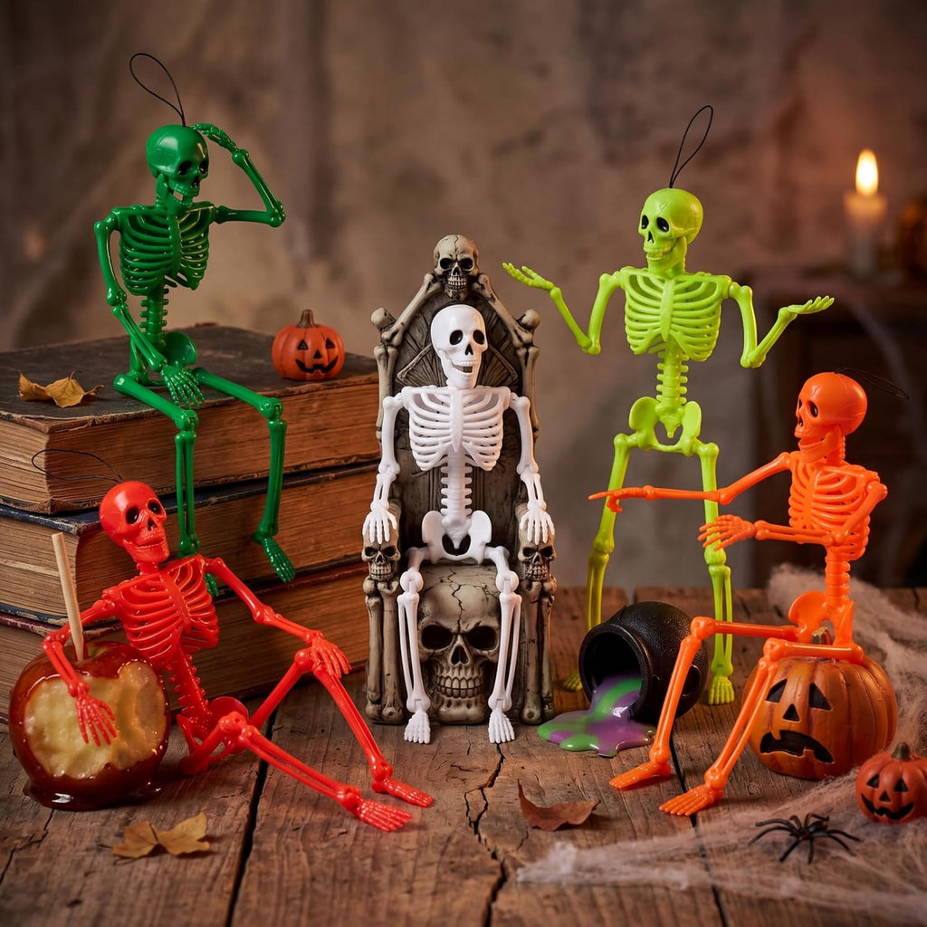 Joyfy 16" Glow in the Dark Skeleton, 5PCS Set