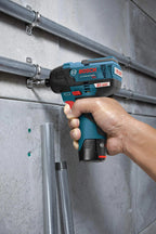 BOSCH 12V Max Cordless Drill/Driver And Impact Driver Combo Kit With 2 Batteries, Charger And Case - CLPK22-120