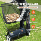 VEVOR Heavy Duty Steel 26 Inch Collector Push Lawn Sweeper