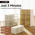 ANTBOX Stackable Plastic Shoe Storage Cabinet With Magnetic Clear Door, 10 Tiers 40 Pairs