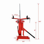 Manual Tire Changer With Bead Breaker, Steel, 4 in to 21 in