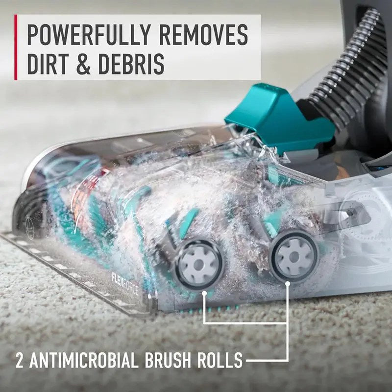 Hoover SmartWash+ Automatic Carpet Cleaner, Turquoise, 18.9 in D x 13 in W x 43.5 in H - FH52000