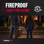SentrySafe 1160 Fire-Resistant Box Safe with Key Lock 0.25 Cu. ft., Black