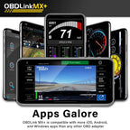 OBDLink Bluetooth OBD Scanner for iPhone, Android and Windows - MX+
