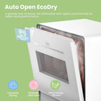 COMFEE' Portable Countertop Dishwasher, 5L Built-In Water Tank, 6 Programs, White - CDC17P0AWB