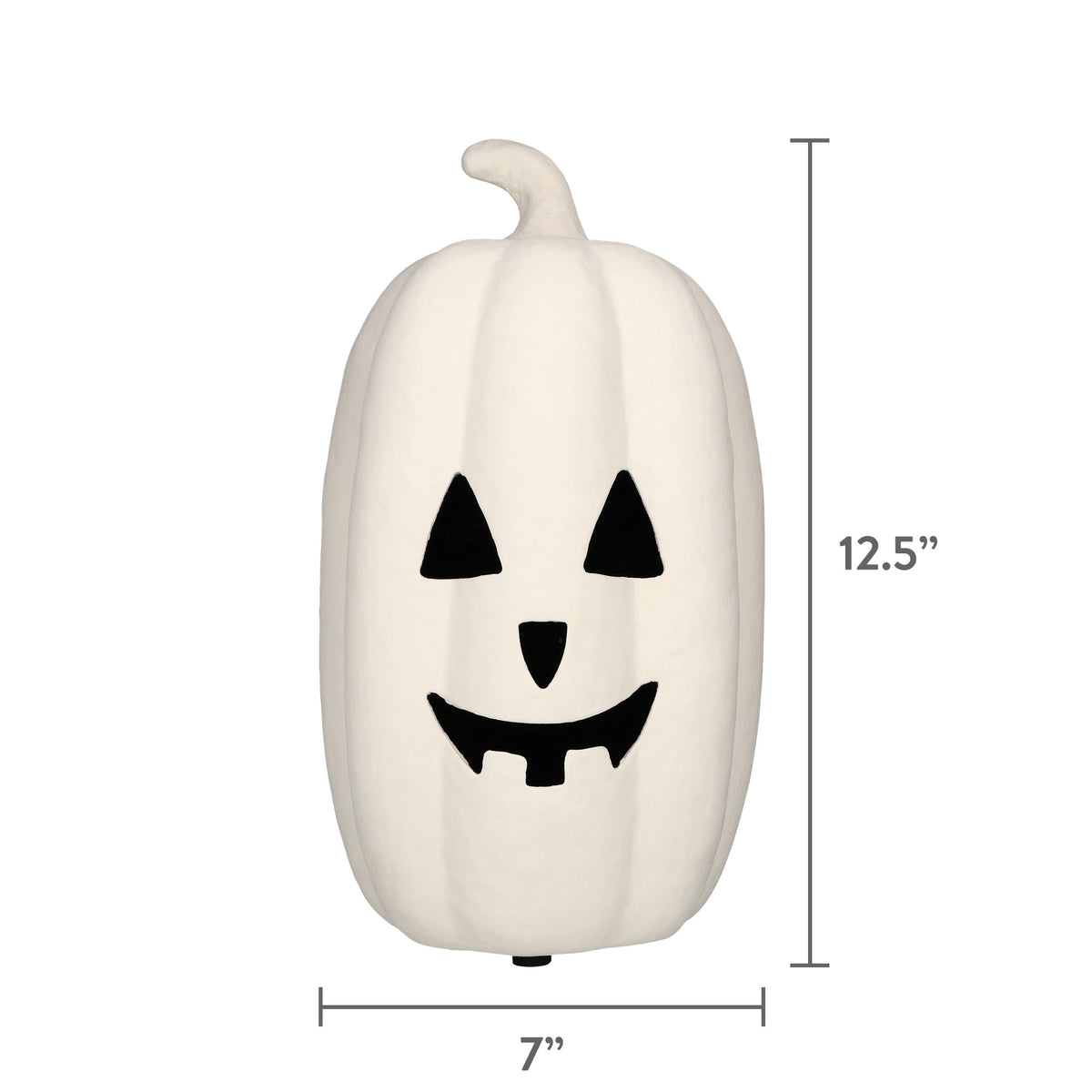 Paper Mache Jack-o'-Lantern Decoration, 12.6", Halloween by Way To Celebrate