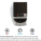 Brio Self-Cleaning Bottom-Loading Water Cooler Dispenser - 3 Temperature Settings