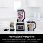 Ninja Professional Plus Kitchen System, 1400 Watts, 72 oz Blender Pitcher, 64 oz Processor Bowl, 24 oz To-Go Cups - BN800