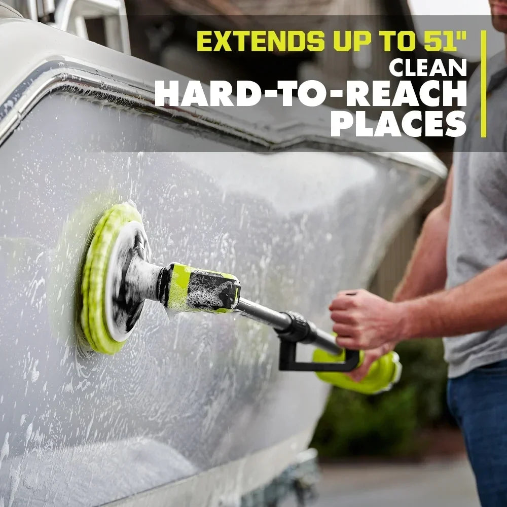 RYOBI 18V ONE+ VORTEX Telescoping Power Scrubber