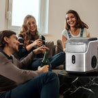 Countertop Nugget Ice Maker, 1.1 Liters, 34 lbs/24H, 8.66 x 11.30 x 12.68 inches, Black