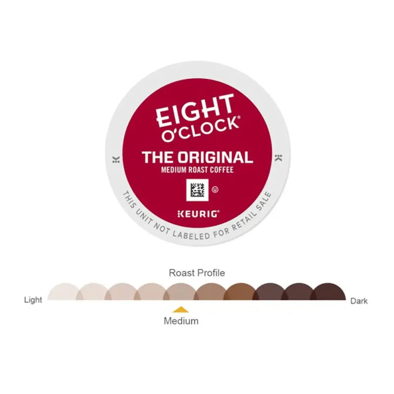 Eight O'Clock Coffee The Original Medium Roast Recyclable K-Cup Pods, 96 Count