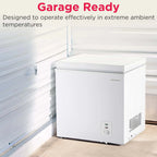 Frigidaire Chest Freezer, 2.1 Cu. Ft., White