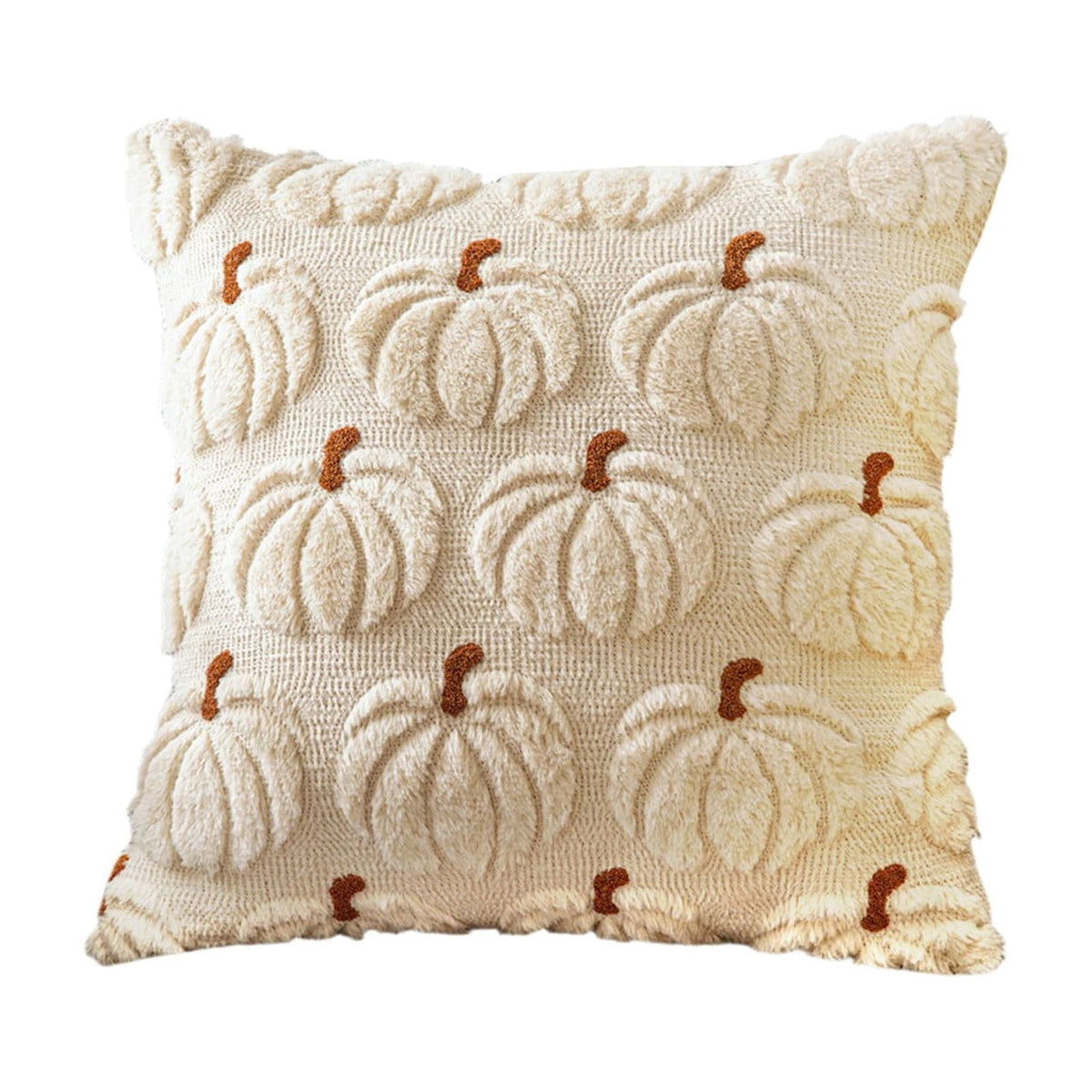 hociret Plush 3D Pumpkin Throw Pillows Covers - Fall/Halloween/Thanksgiving Decor, Cozy Textured Cushions for Couch/Bed, Multiple Autumn Colors