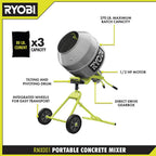 Portable Concrete Mixer 5.0 Cu. Ft. - RMX001