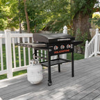 Blackstone 28 Inch 3-Burner Outdoor Griddle With Hood And Accessories - 2080