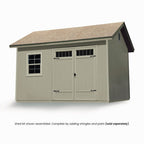 Handy Home Products Beachwood 10 ft. x 12 ft. Wood Storage Shed With Floor