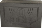 QPower Dual 12 inch Vented Subwoofer Box, Black Rhino Liner Finish - QBOMB12VL
