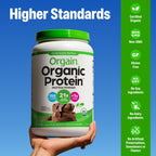 Orgain Organic Vegan 21g Protein Powder, Plant Based, Creamy Chocolate 2.03lb