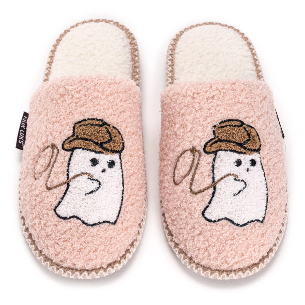 MUK LUKS Women's Punch Needle Fall Halloween Novelty Scuff Slipper