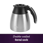 10-Cup Programmable Coffee Maker With Thermal Carafe And Strong Brew Selector
