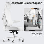 Ergonomic High Back Mesh Office Chair With Wheels, 330 LBS