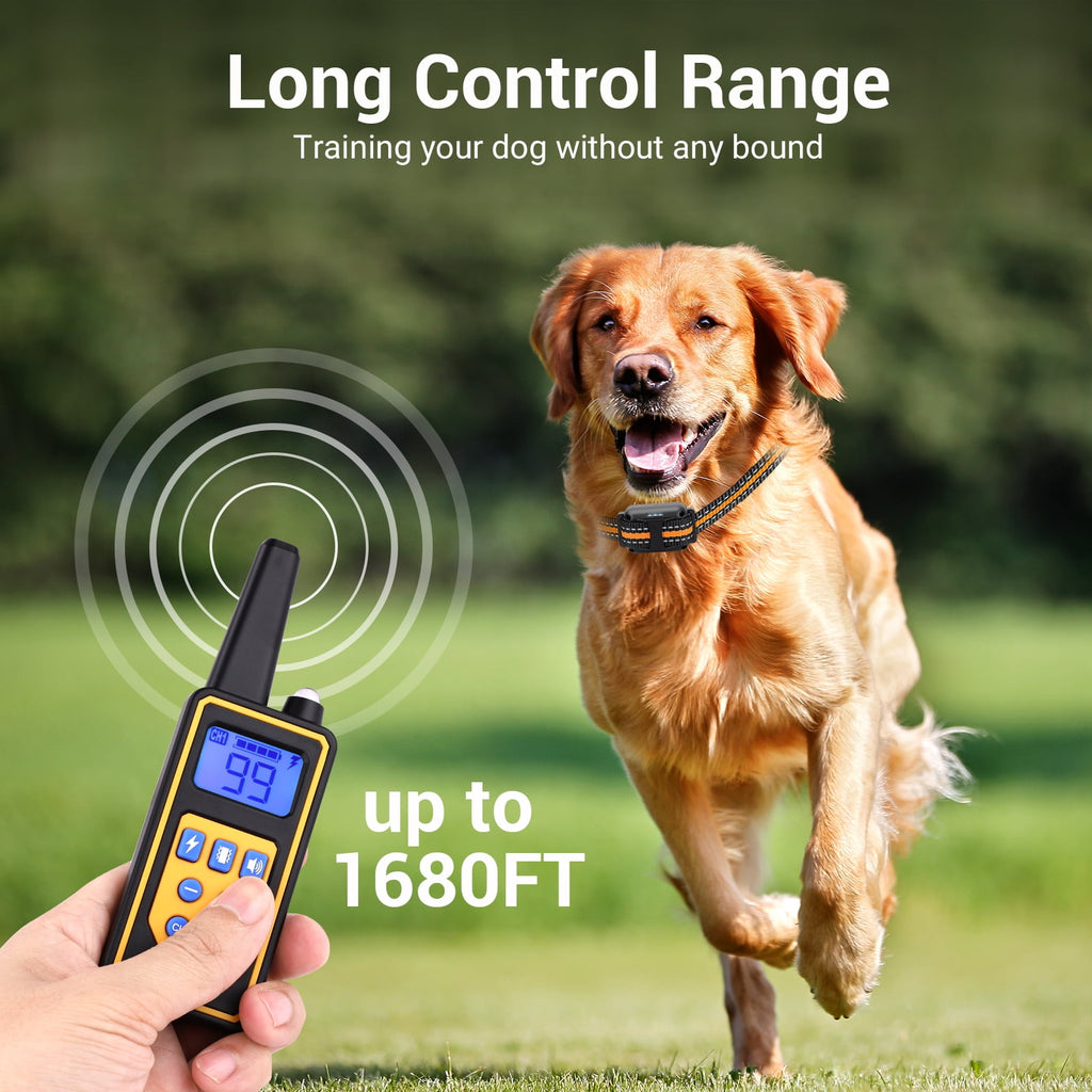 BEBANG 2600FT Dog Training Collars for 2 Dogs, Dog Shock Collar with Remote, 3 Modes Beep Vibration Shock, Waterproof, LED Light for Training Small