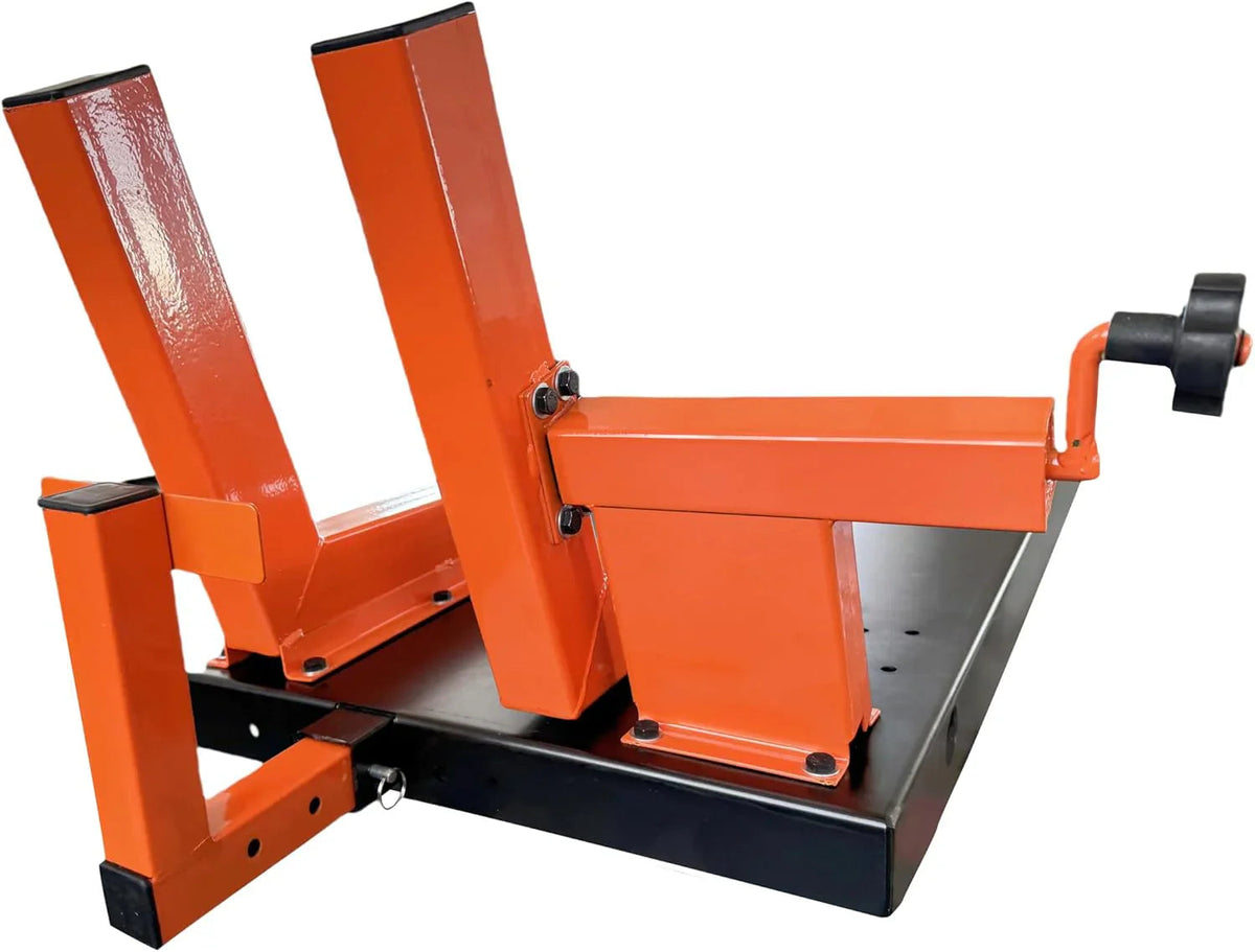 APlusLift Air-Operated Motorcycle & ATV Lift Table, 1500LB, 48in Wide With Side Extensions - MT1500X