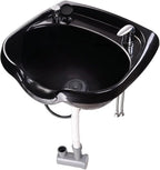 AW Wall-Mounted Shampoo Bowl Kit With Sprayer, Neck Rest And CUPC Vacuum Breaker