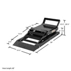 Black Widow Hydraulic Car Lift Ramps - 3,000 lb Per Pair Capacity, 5in to 15in