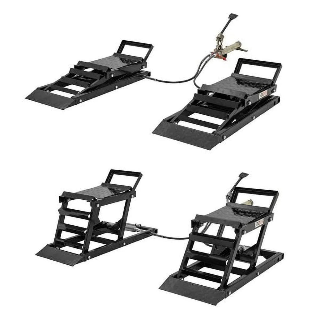 Black Widow Hydraulic Car Lift Ramps - 3,000 lb Per Pair Capacity, 5in to 15in