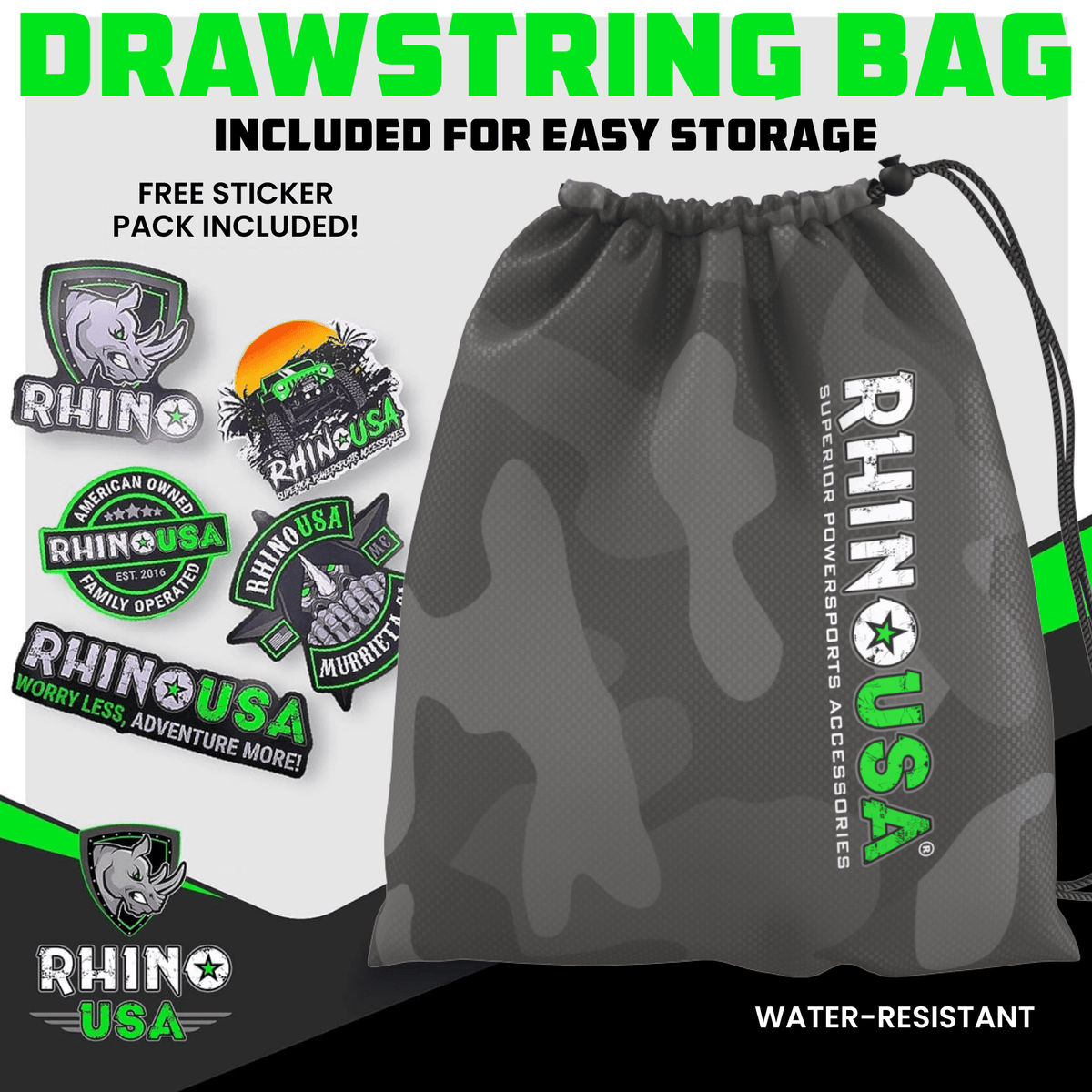 Rhino USA 1in x 15ft Medium Duty Ratchet Straps