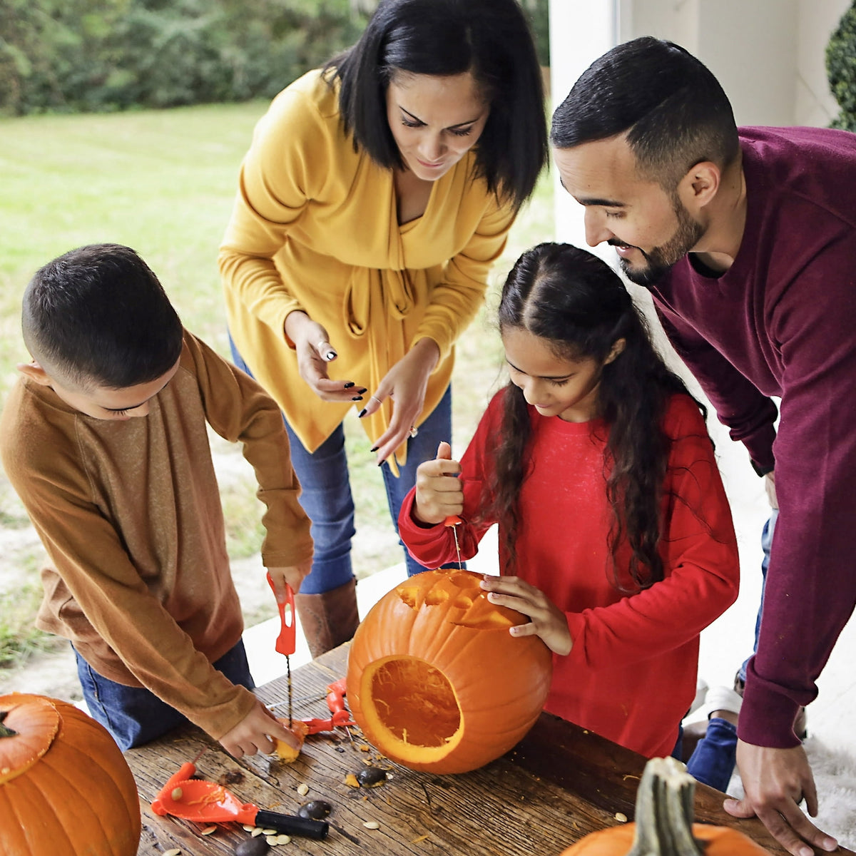 Pumpkin Masters All in One Pumpkin Carving Kit, 12 Pieces, (Orange)