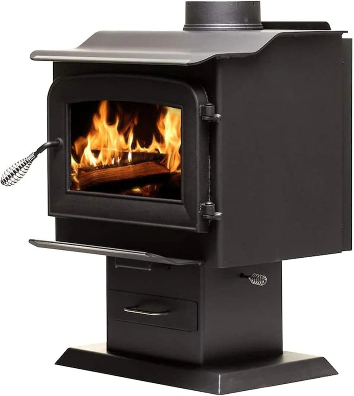 Ashley Hearth 68,000 BTU Pedestal Wood Stove, 1,200 Sq. Ft. - AW1120E-P