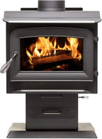 Ashley Hearth 68,000 BTU Pedestal Wood Stove, 1,200 Sq. Ft. - AW1120E-P