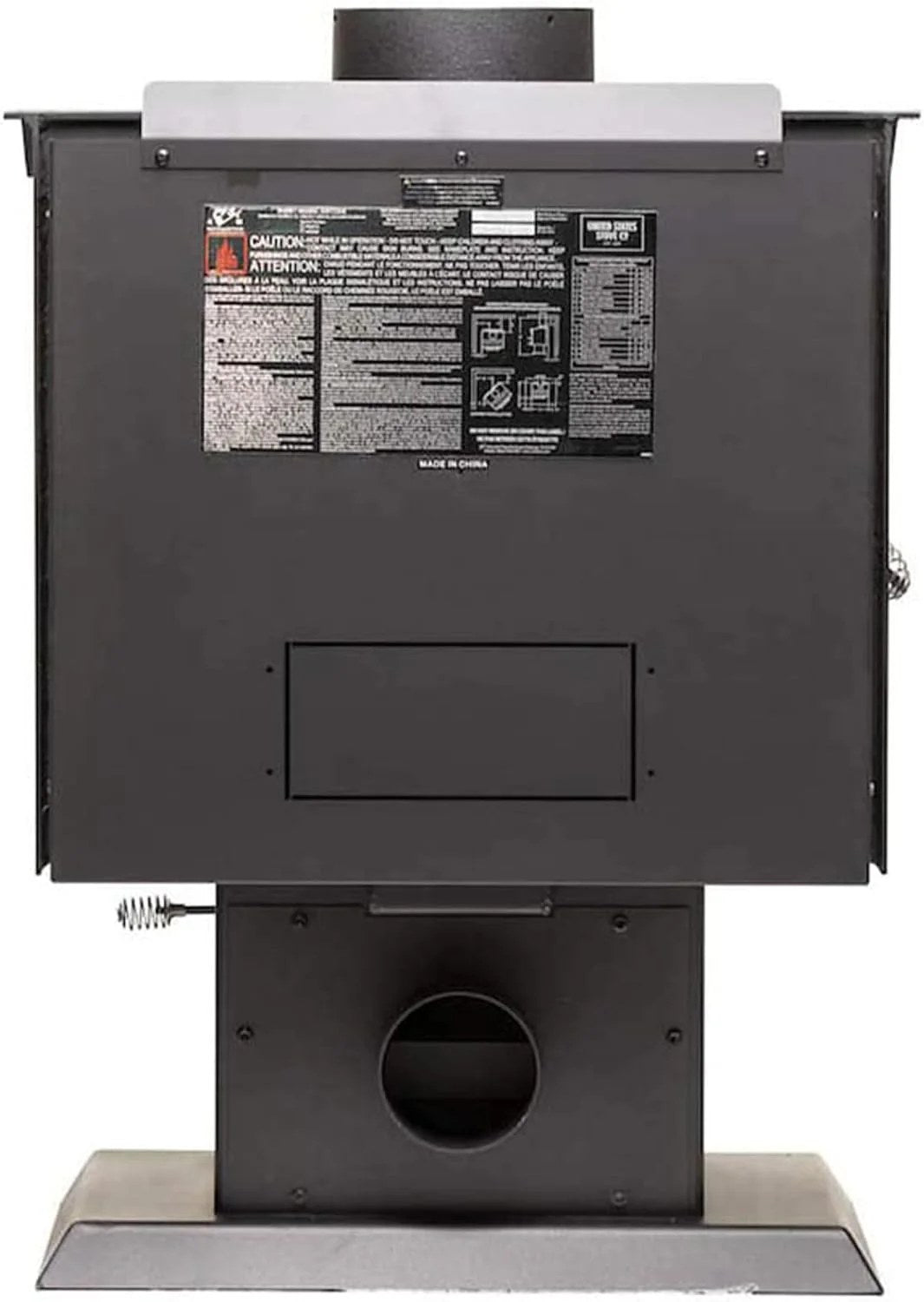 Ashley Hearth 68,000 BTU Pedestal Wood Stove, 1,200 Sq. Ft. - AW1120E-P