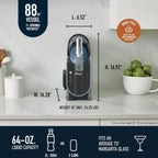 SLUSHi 88 Oz. Frozen Drink And Slushie Machine, Black - FS301